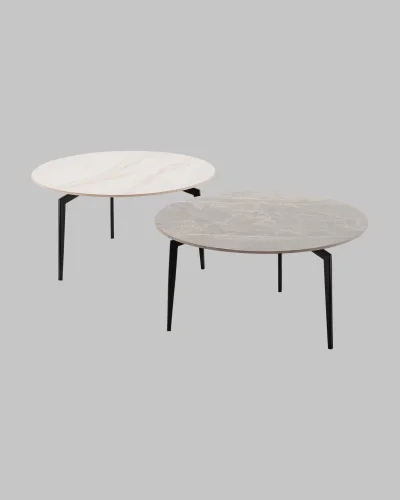 Журнальный столик Aliara, светлая керамика, столешница УТ000041396 Stool Group столешница белая из керамика фото 2