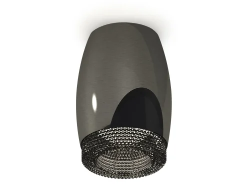Светильник накладной Techno spot XS1123011 Ambrella light чёрный 1 лампа, основание чёрное в стиле современный круглый