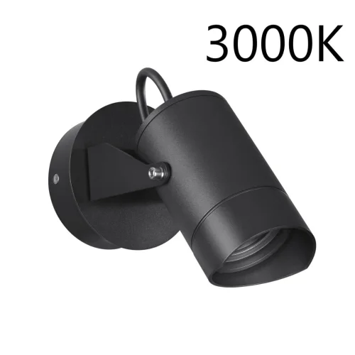 Настенный светильник уличный LED Stima 6647/10WL3 Odeon Light уличный IP54 чёрный на 1 лампу, плафон чёрный в стиле минимализм LED