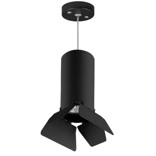 Светильник подвесной Rullo RP6487487 Lightstar чёрный 1 лампа, основание чёрное в стиле хай-тек трубочки