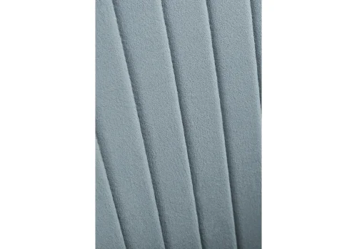 Стул на металлокаркасе Kora light blue / black 15104 Woodville, голубой/велюр, ножки/металл/чёрный, размеры - ****470*570 фото 9