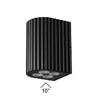 Настенный светильник LED уличный Glenn 7127/8WL Odeon Light уличный IP54 чёрный на 1 лампу, плафон чёрный в стиле хай-тек современный LED