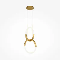 Светильник подвесной LED Node MOD165PL-L18G3K Maytoni золотой на 1 лампу, основание золотое в стиле кольца