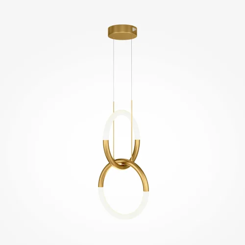 Светильник подвесной LED Node MOD165PL-L18G3K Maytoni золотой 1 лампа, основание золотое в стиле  кольца фото 2