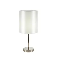 Настольная лампа Noia SLE107304-01 Evoluce белая 1 лампа, основание никель металл в стиле современный 