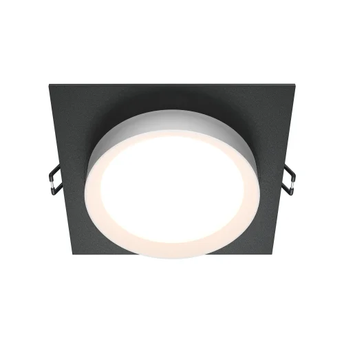 Светильник точечный Hoop DL086-GX53-SQ-BW Maytoni белый чёрный 1 лампа, основание чёрное в стиле современный 