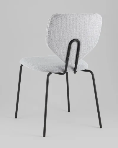 Стул обеденный Masey, серый УТ000039580 Stool Group, серый/рогожка, ножки/металл/чёрный, размеры - ***** фото 5