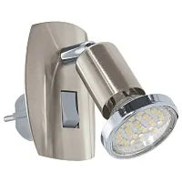 Бра LED MINI 4 92924 Eglo без плафона никель 1 лампа, основание никель серое в стиле современный 