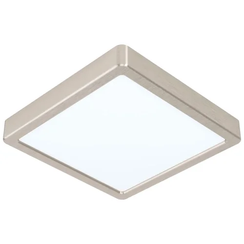 Светильник накладной LED Fueva 5 99241 Eglo белый на 1 лампу, основание матовое никель в стиле современный квадратный
