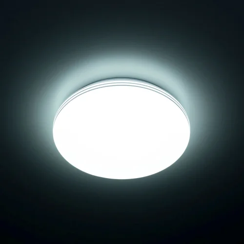 Светильник потолочный LED с диммером Симпла CL71424SV Citilux белый 1 лампа, основание белое в стиле хай-тек современный датчик движения фото 2