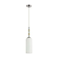 Светильник подвесной Tracy 8271/1A Lumion белый на 1 лампу, основание хром в стиле классический 