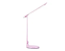 Настольная лампа LED DE551 Ambrella light розовая 1 лампа, основание розовое полимер в стиле хай-тек современный 