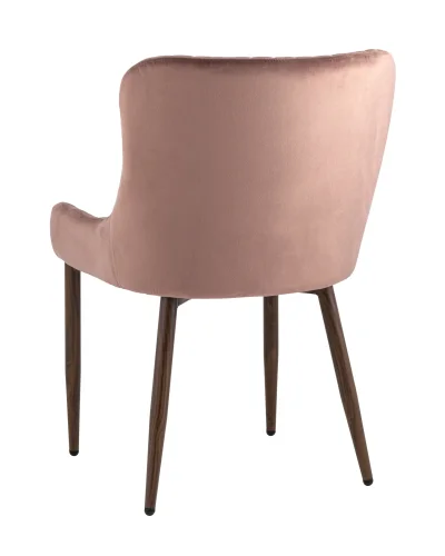Стул Ститч Хани, велюр пыльно-розовый (ножки дерево) УТ000031317 Stool Group, розовый/велюр, ножки/металл/коричневый, размеры - ****530*635 фото 6