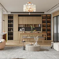 Люстра потолочная Sorrento-2409 372409/5/100/400 GD Arte Milano прозрачная на 5 ламп, основание золотое в стиле современный 