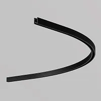 Коннектор радиусный R900 накладной черный Magnetic track system Levity TRA184-R900-11B Maytoni чёрный в стиле современный хай-тек для светильников серии Magnetic track system Levity накладной levity магнитная