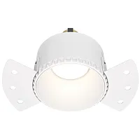 Светильник точечный Share DL051-01-GU10-RD-W Maytoni белый 1 лампа, основание белое в стиле современный для затирки