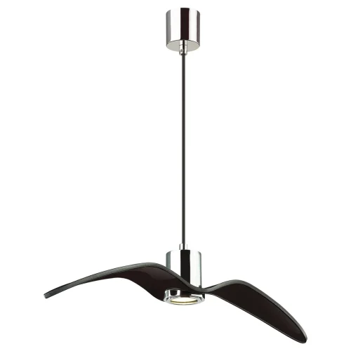 Светильник подвесной Birds 4901/1B Odeon Light чёрный 1 лампа, основание хром в стиле модерн птички фото 2