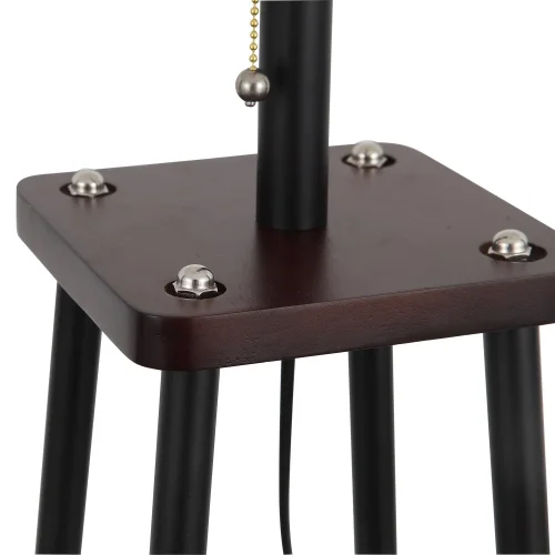 Торшер со столиком Menola SLE302.405.01 ST-Luce со столиком бежевый 1 лампа, основание чёрное коричневое в стиле современный
 фото 3