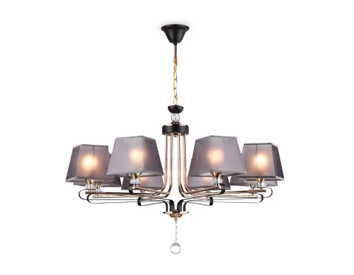 Люстра подвесная TR4618 Ambrella light коричневая на 5 ламп, основание коричневое в стиле современный  фото 2