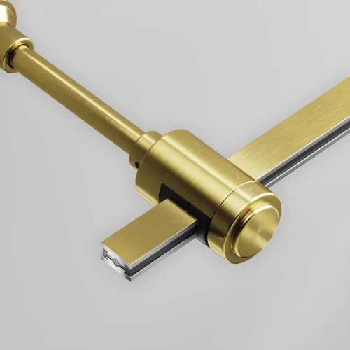 Крепление настенное Wall одинарное удлиненное Magnetic trаck system Flarity TRA155CW-SL1-BS Maytoni латунь в стиле для светильников серии Magnetic trаck system Flarity flarity магнитная фото 2
