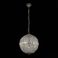 Светильник подвесной Mondo SL226.303.05 ST-Luce прозрачный на 5 ламп, основание бронзовое в стиле классический 