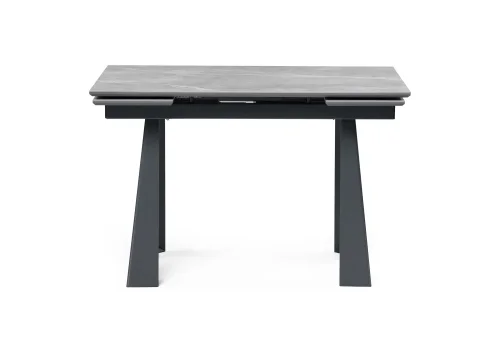 Керамический стол Бэйнбрук 120х80х76 серый мрамор / графит 530825 Woodville столешница серая мрамор из керамика фото 3