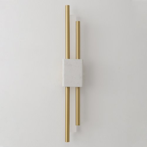 Бра ЛЕД CARTA AP6W LED WHITE/BRASS Crystal Lux белый на 1 лампу, основание латунь белое в стиле современный фото 2 Бра ЛЕД CARTA AP6W LED WHITE/BRASS Crystal Lux белый на 1 лампу, основание латунь белое в стиле современный фото 2