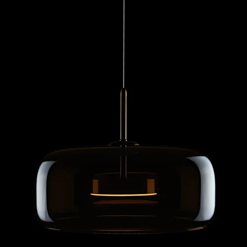 Светильник подвесной LED Dauphin 10040B LOFT IT коричневый 1 лампа, основание золотое в стиле современный выдувное фото 4