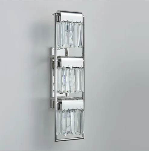 Бра 4203/A chrome Newport прозрачный на 3 лампы, основание хром в стиле современный 