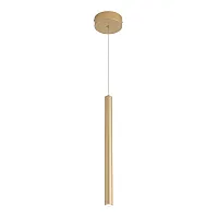 Светильник подвесной LED ST613 ST613.203.06 ST-Luce золотой 1 лампа, основание золотое в стиле современный хай-тек трубочки