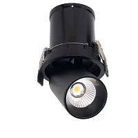 Светильник точечный LED Garda 7834 Mantra чёрный на 1 лампу, основание чёрное в стиле современный круглый