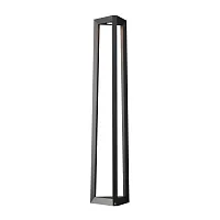 Парковый светильник LED Luft O466FL-L12B3K1 Maytoni уличный IP чёрный на 1 лампу, плафон чёрный в стиле современный хай-тек LED