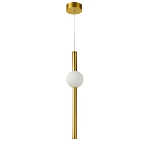 Светильник подвесной LED Conceptus 2641-1P Favourite бронзовый белый 1 лампа, основание золотое бронзовое в стиле современный трубочки фото 2