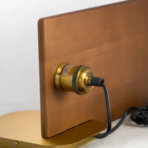 Бра лофт Cozy LSP-8239 Lussole без плафона на 1 лампа, основание коричневое в стиле лофт современный с полкой фото 3