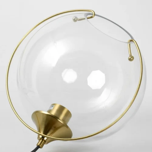 Светильник подвесной Laredo LSP-8928 Lussole прозрачный 1 лампа, основание бронзовое в стиле современный  фото 2