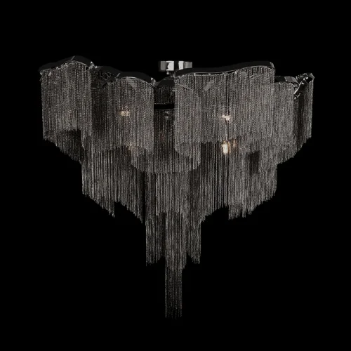 Люстра потолочная Стим / Stream 10208/1000C Gunmetal LOFT IT никель серая на 10 ламп, основание никель серое в стиле арт-деко цепочки фото 2 Люстра потолочная Стим / Stream 10208/1000C Gunmetal LOFT IT никель серая на 10 ламп, основание никель серое в стиле арт-деко цепочки фото 2