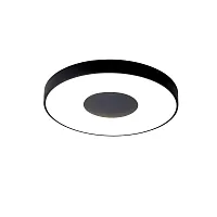 Светильник потолочный LED с пультом Coin 7564 Mantra белый чёрный 1 лампа, основание чёрное в стиле современный хай-тек с пультом