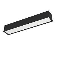 Светильник потолочный LED Salitta 900263 Eglo белый 1 лампа, основание чёрное в стиле современный линейный