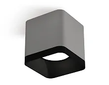 Светильник накладной XS7807002 Ambrella light серый 1 лампа, основание чёрное в стиле модерн хай-тек квадратный