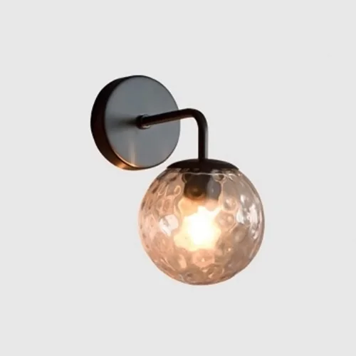 Бра Covey V2055-W Moderli прозрачный на 1 лампа, основание чёрное в стиле современный 