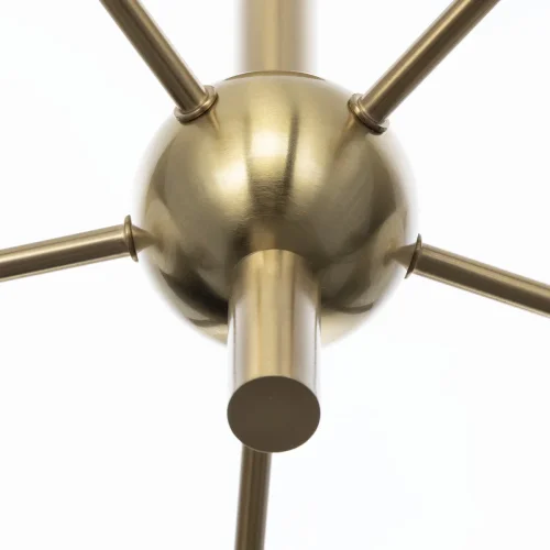 Люстра на штанге Tonga CL212153 Citilux белая на 5 ламп, основание бронзовое в стиле современный молекула шар фото 7
