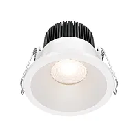 Светильник точечный LED Zoom DL034-01-06W3K-D-W Maytoni белый 1 лампа, основание белое в стиле современный 