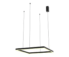 Светильник подвесной LED Альтис 08225,19P(4000K) Kink Light чёрный на 1 лампу, основание чёрное в стиле минимализм хай-тек современный квадраты