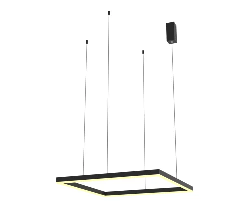 Светильник подвесной LED Альтис 08225,19P(4000K) Kink Light чёрный на 1 лампу, основание чёрное в стиле минимализм хай-тек современный квадраты