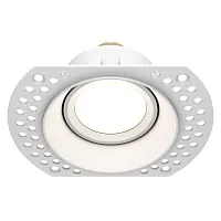 Светильник точечный Dot DL042-01-RD-W Maytoni белый 1 лампа, основание белое в стиле модерн хай-тек для затирки