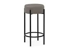 Барный стул Сайпл MR-30 / черный 552097 Woodville, серый/велюр, ножки/металл/чёрный, размеры - ****400*400