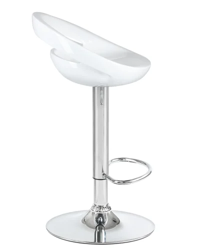 Стул барный набор 2 шт. SET-2 1010-LM DISCO, цвет сиденья белый, цвет основания хром Dobrin, /полимер, ножки/металл/хром, размеры - 790*1000***470*440 фото 4