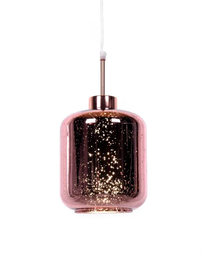 Светильник подвесной Alacosmo LDP 6811-1 R.GD Lumina Deco розовый 1 лампа, основание розовое в стиле современный 