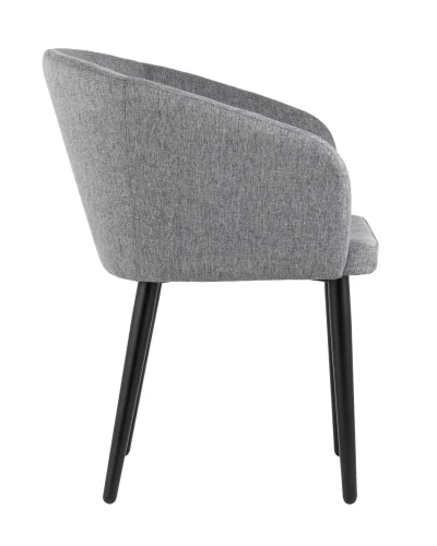 Кресло Ральф рогожка тёмно-серый УТ000032924 Stool Group, серый/рогожка, ножки/металл/чёрный, размеры - ****580*600 фото 3