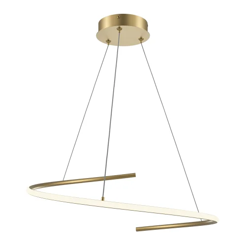 Светильник подвесной LED Curve MOD242PL-L33BSK Maytoni латунь на 1 лампу, основание латунь в стиле хай-тек минимализм современный 
